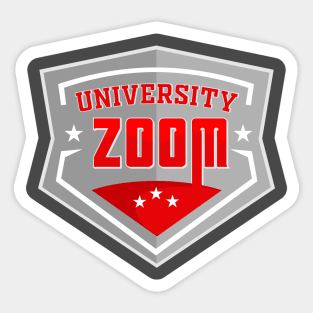 zoom university, sport style Sticker